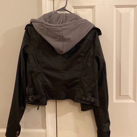 Faux Leather Moto Jacket - Picture 3 of 10